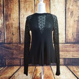 FREE PEOPLE Sweater with Lace